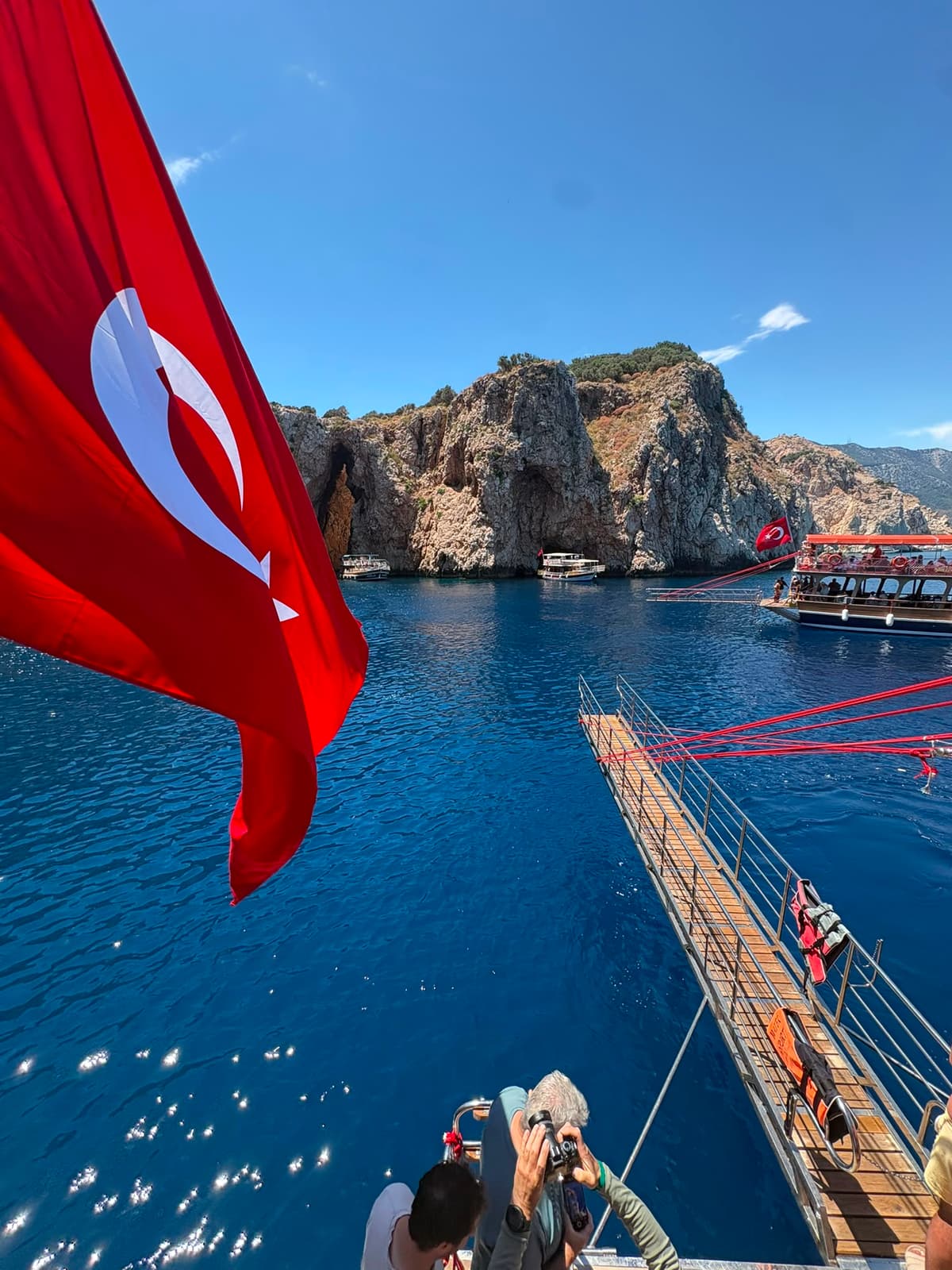 Adrasan Koylarında Teknemiz